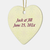 Silktones Sahnehochzeit Keramikornament (Links)