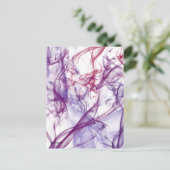 Silky Abstrakt Postkarte (Stehend Vorderseite)