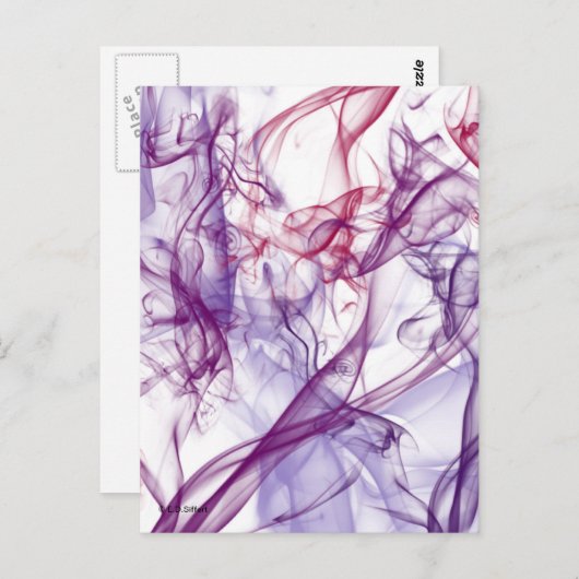 Silky Abstrakt Postkarte (Vorne/Hinten)