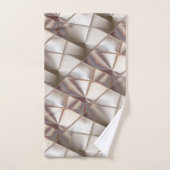 Silky beige mit Relief- oder Tiefenformen Badhandtuch Set (Handtuch)