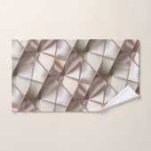 Silky beige mit Relief- oder Tiefenformen Badhandtuch Set (Handtuch)