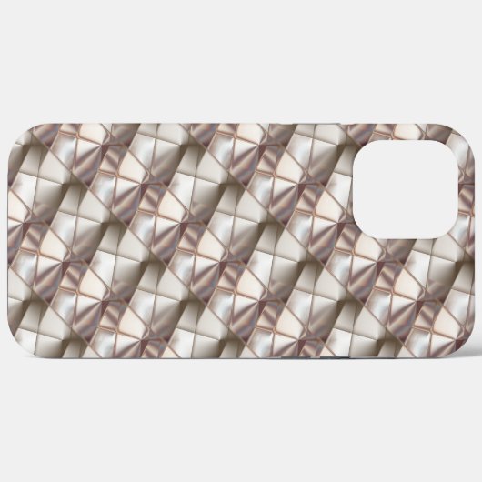 Silky beige mit Relief- oder Tiefenformen Case-Mate iPhone Hülle (Rückseite (Horizontal))