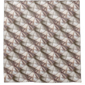 Silky beige mit Relief- oder Tiefenformen Duschvorhang (Vorderseite)