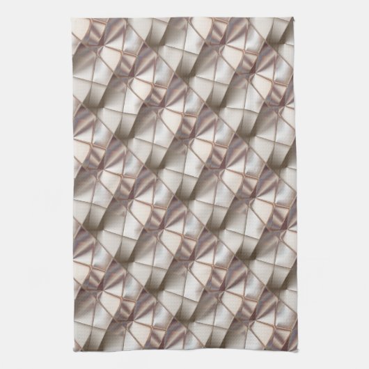 Silky beige mit Relief- oder Tiefenformen Geschirrtuch (Vertikal)