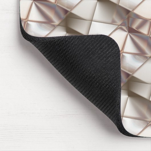 Silky beige mit Relief- oder Tiefenformen Mousepad (Ecke)