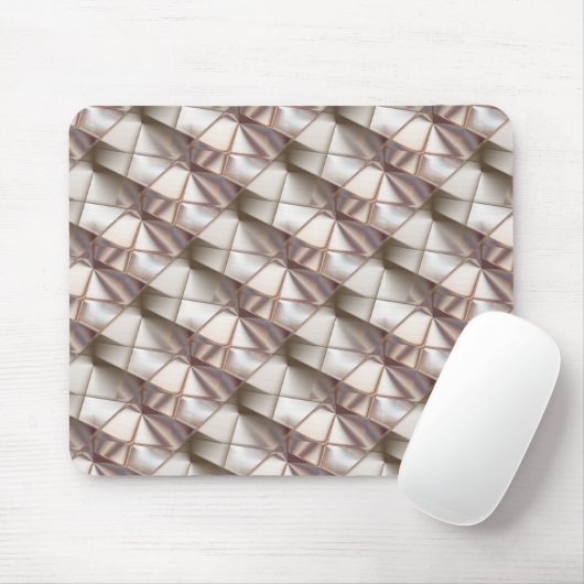 Silky beige mit Relief- oder Tiefenformen Mousepad (Mit Mouse)