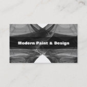 Silky Black and White Abstrakt Artwork Doula Visitenkarte (Vorderseite)