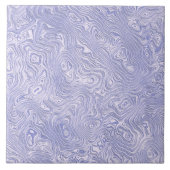 Silky Blue Moire Muster Fliese (Vorderseite)