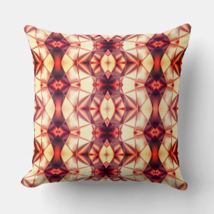 Silky burgundy to cremefarbene Verbindung virtuell Kissen