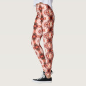 Silky burgundy to Lachs rapport of virtual forms Leggings (Links)
