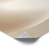 "Silky Dynamic Shapes" | Beige Abstrakt Art Poster (Ecke)