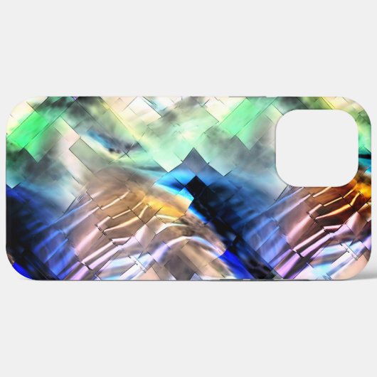 Silky Floating in sanften abstrakten Mosaiken Case-Mate iPhone Hülle (Rückseite (Horizontal))