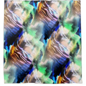 Silky Floating in sanften abstrakten Mosaiken Duschvorhang (Vorderseite)