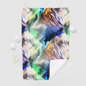 Silky Floating in sanften abstrakten Mosaiken Golfhandtuch (Insitu)