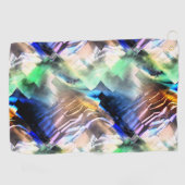 Silky Floating in sanften abstrakten Mosaiken Golfhandtuch (Horizontal)