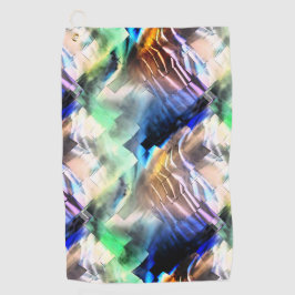 Silky Floating in sanften abstrakten Mosaiken Golfhandtuch