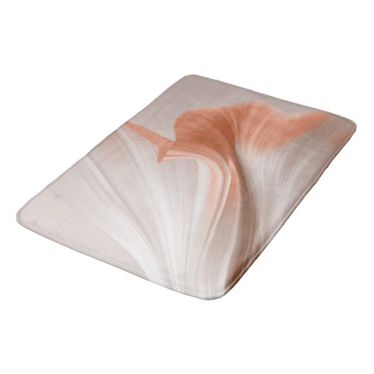 Silky Furl Touch Peach Badematte (Schrägansicht)