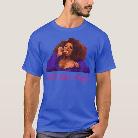 Silky Ganache Attitude Karo RPDR, Drag Queen T-Shirt (Vorderseite)
