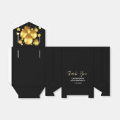 Silky Golden Balloons Stars Black Birthday Geschenkschachtel (Ungefaltet)