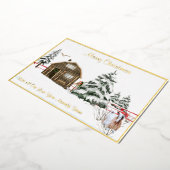 Silky Maggie Goat Foil Holiday Card Folieneinladung (Gedreht)
