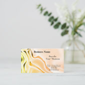 Silky Peach Design Business Card Visitenkarte (Stehend Vorderseite)
