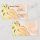 Silky Peach Design Business Card Visitenkarte (Vorne/Hinten)