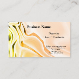 Silky Peach Design Business Card Visitenkarte