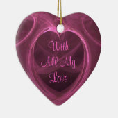 Silky Pink Heepake Custom Keramikornament (Rechts)