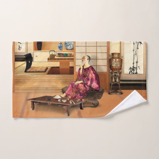 Silky Rice Powder Badhandtuch Set (Handtuch)