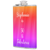 Silky Satin Shiny 50 & Fabulous Pink Lila Ombre Flachmann (Links)