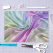 Silky Satin Stoff in glänzenden Farben Seidenpapier (Handwerk)