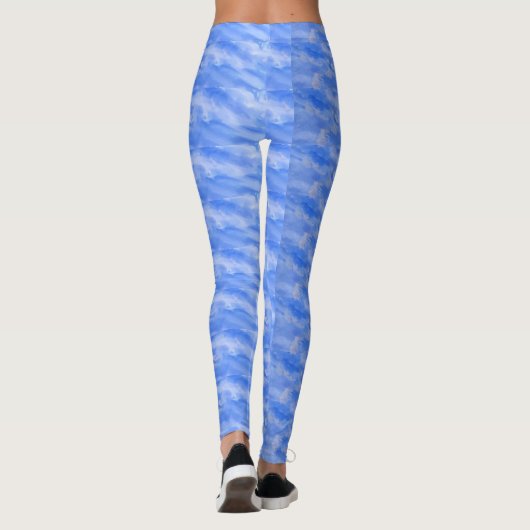 Silky Sky Blue Leggings (Rückseite)