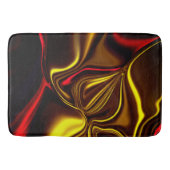 Silky-Striche in Rot und Gold mit dunklen Teilen Badematte (Vorderseite)