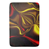 Silky-Striche in Rot und Gold mit dunklen Teilen Badematte (Vorderseite Vertikal)