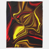 Silky-Striche in Rot und Gold mit dunklen Teilen Fleecedecke (Vorderseite)