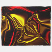 Silky-Striche in Rot und Gold mit dunklen Teilen Fleecedecke (Vorderseite (Horizontal))