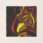 Silky-Striche in Rot und Gold mit dunklen Teilen Schal<br><div class="desc">Bild mit gelblichen und roten Kurven,  die an gefaltetes Material mit hellen Tönen in einigen Teilen und dunkel in anderen erinnern,  erinnert an einige glänzende Materialien wie Metall oder seidene Gewebe.</div>