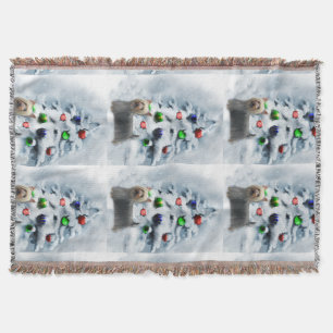 Silky Terrier Christmas Decke