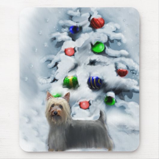 Silky Terrier Christmas Geschenke Mousepad (Vorne)