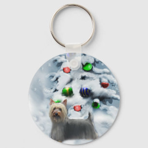 Silky Terrier Christmas Geschenke Schlüsselanhänger