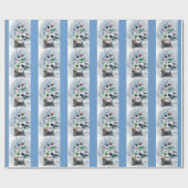 Silky Terrier Christmas Geschenkpapier (Flach)