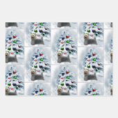 Silky Terrier Christmas Geschenkpapier Set (Vorderseite 2)