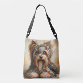 Silky Terrier Crossbody Bag - Hund Lover Tragetaschen Mit Langen Trägern (Rückseite)