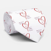 Silky Terrier Heart Belongs Krawatte (Gerollt)
