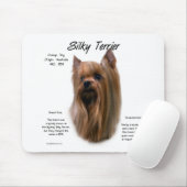 Silky Terrier History Design Mousepad (Mit Mouse)