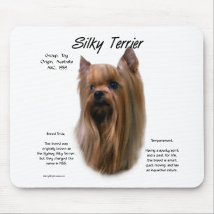 Silky Terrier History Design Mousepad