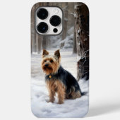 Silky Terrier lässt es Weihnachten schnee Case-Mate iPhone Hülle (Rückseite)
