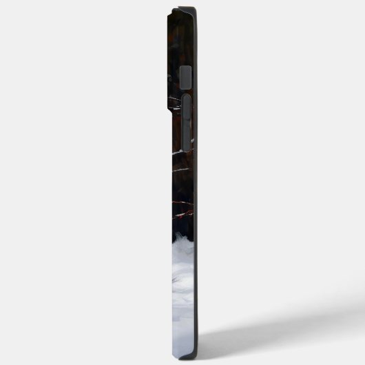 Silky Terrier lässt es Weihnachten schnee Case-Mate iPhone Hülle (Rückseite / Links)