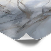 Silky Terrier lässt es Weihnachten schnee Poster (Ecke)