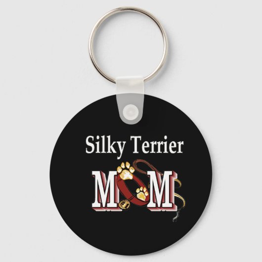 Silky Terrier MAMA Geschenke Schlüsselanhänger (Vorderseite)